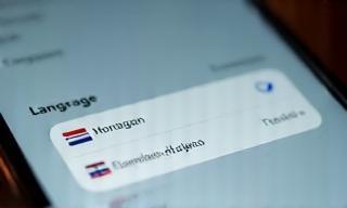 Språkvalg i brukergrensesnitt
